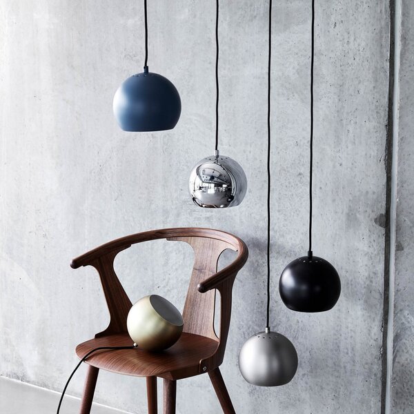 Viseće Svjetiljka FRANDSEN, Ball, prigušiv, Sivo, Dnevna soba, Metal, Dizajn