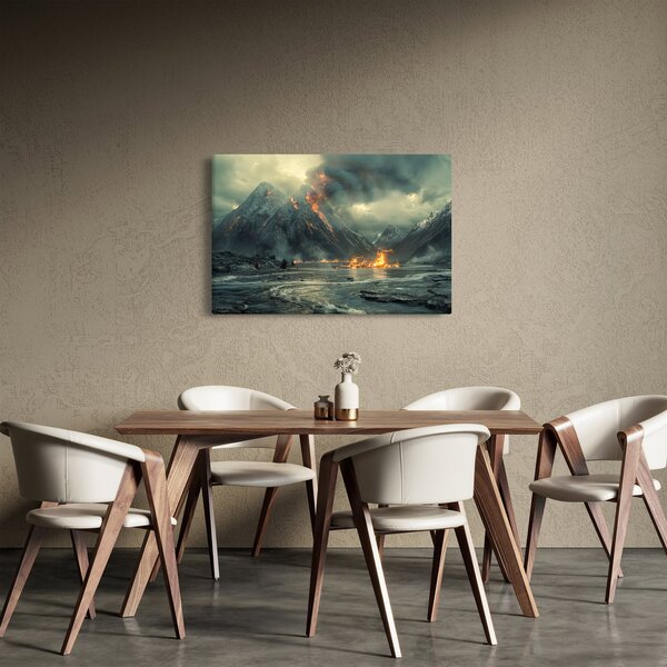 Slika - Vulkanska erupcija (90x60 cm)