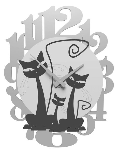 Zidni sat Decorative with Cats