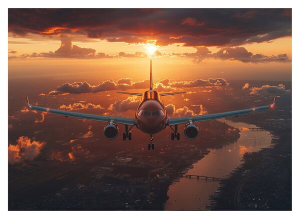 Slika - Transportni avion (70x50 cm)