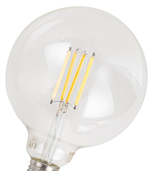 Set od 5 pametnih E27 prigušivih LED žarulja G125 prozirnih 7W 806 lm 2700-6500K Zigbee
