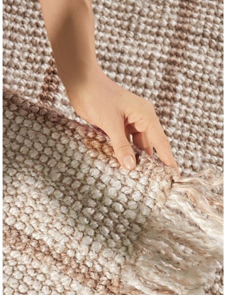 Krem ručno rađen juten tepih 160x230 cm Harvest Sierra – Elle Decoration