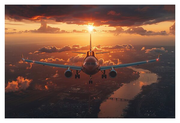Slika - Transportni avion (90x60 cm)