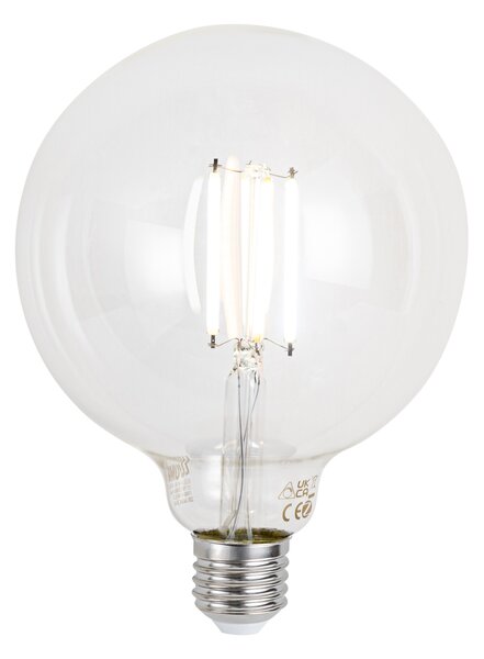 E27 LED žarulja s mogućnošću prigušivanja G125 prozirna 7W 806 lm 2700-6500K Zigbee