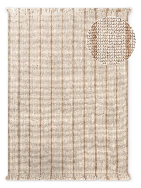 Krem ručno rađen juten tepih 160x230 cm Harvest Sierra – Elle Decoration