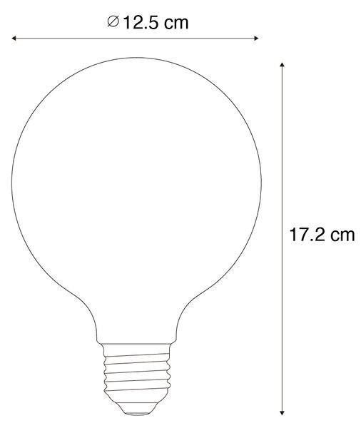E27 LED žarulja s mogućnošću prigušivanja G125 prozirna 7W 806 lm 2700-6500K Zigbee