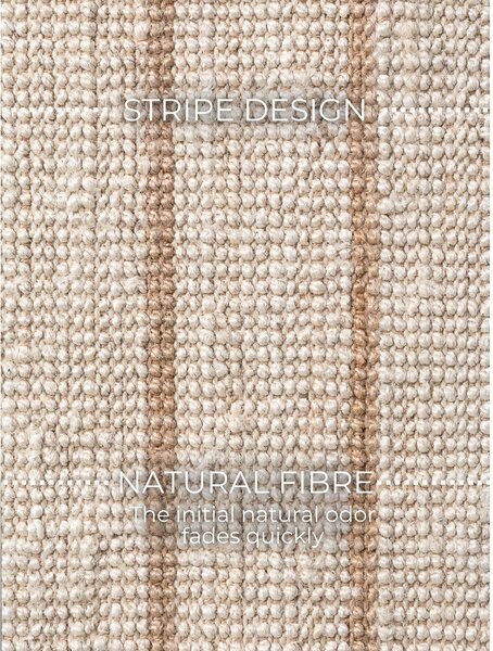 Krem ručno rađen juten tepih 160x230 cm Harvest Sierra – Elle Decoration