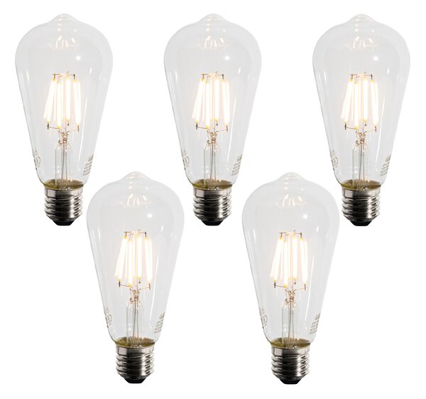 Set od 5 E27 LED žarulja A60 senzor sumraka 4W 400 lm 2200K