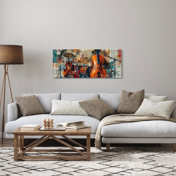 Slika - Glazbeni instrumenti (120x50 cm)