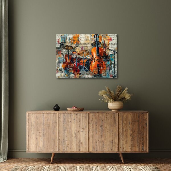 Slika - Glazbeni instrumenti (70x50 cm)