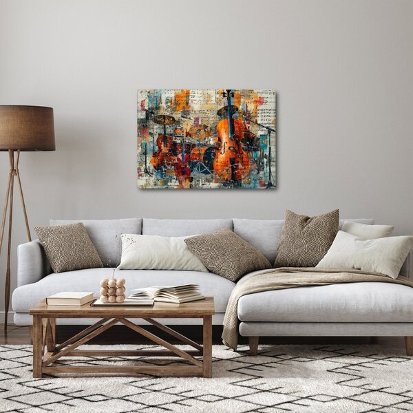 Slika - Glazbeni instrumenti (70x50 cm)