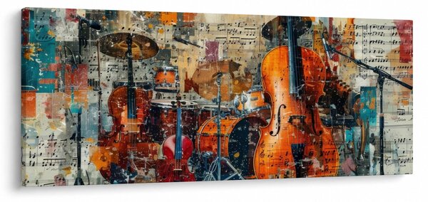 Slika - Glazbeni instrumenti (120x50 cm)