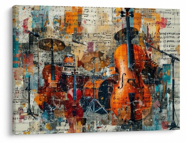 Slika - Glazbeni instrumenti (70x50 cm)