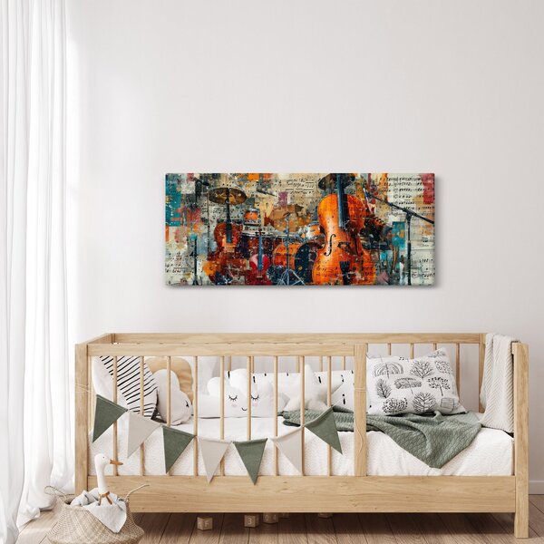 Slika - Glazbeni instrumenti (120x50 cm)