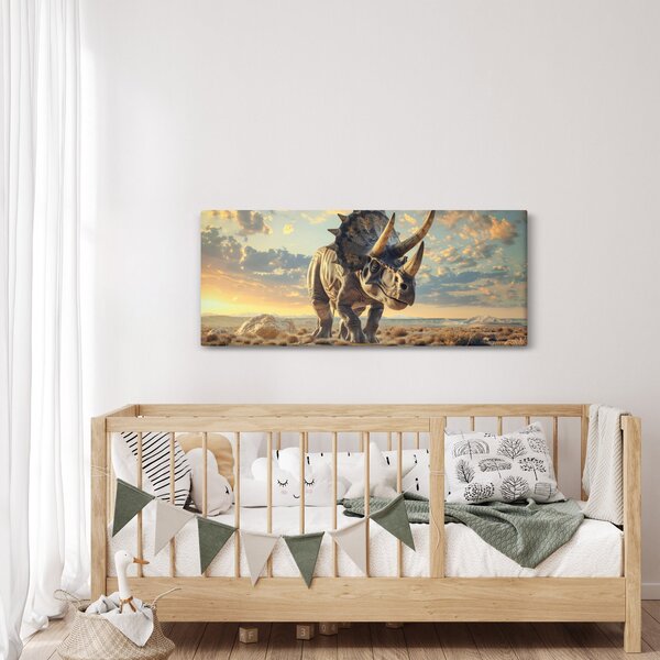 Slika - Triceratops (120x50 cm)