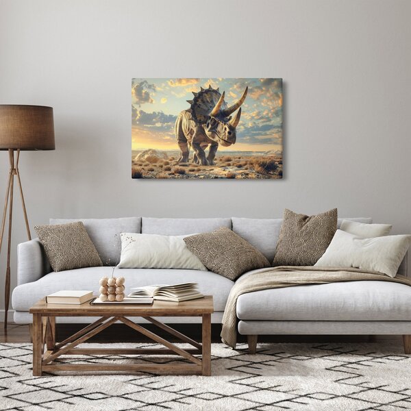 Slika - Triceratops (90x60 cm)