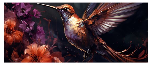 Slika - kolibrić (120x50 cm)