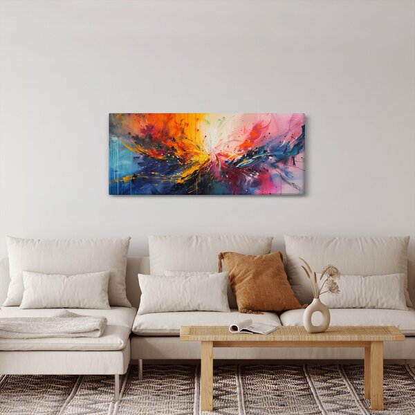 Slika - Apstrakcija boja (120x50 cm)