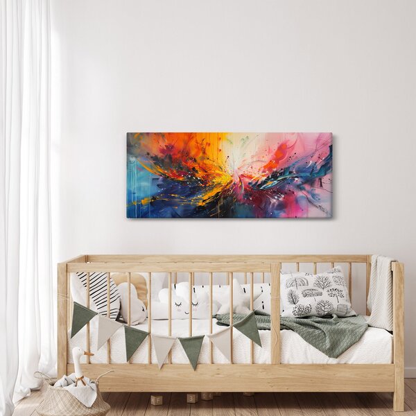 Slika - Apstrakcija boja (120x50 cm)