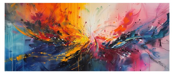 Slika - Apstrakcija boja (120x50 cm)