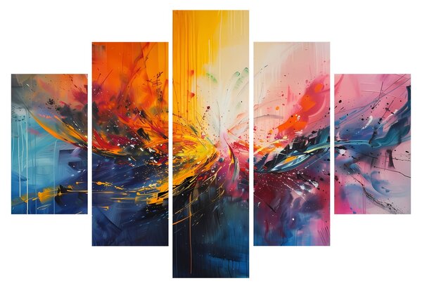 Slika - Apstrakcija boja (150x105 cm)