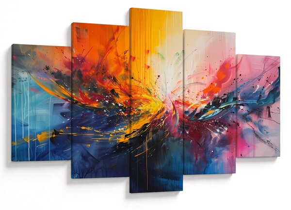 Slika - Apstrakcija boja (150x105 cm)