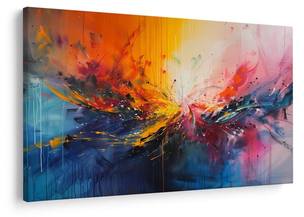 Slika - Apstrakcija boja (90x60 cm)