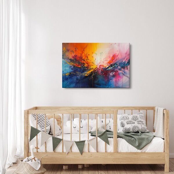 Slika - Apstrakcija boja (90x60 cm)