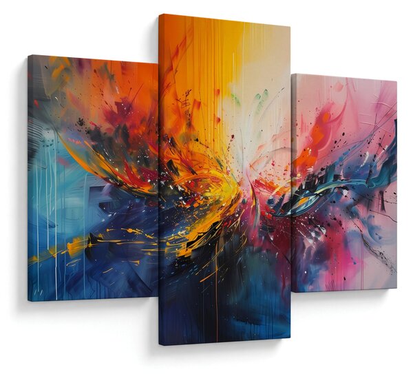 Slika - Apstrakcija boja (90x60 cm)