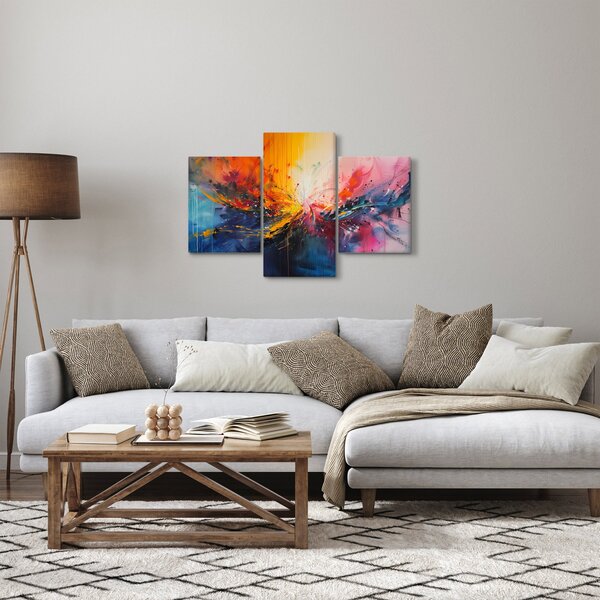 Slika - Apstrakcija boja (90x60 cm)