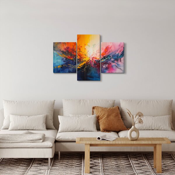 Slika - Apstrakcija boja (90x60 cm)
