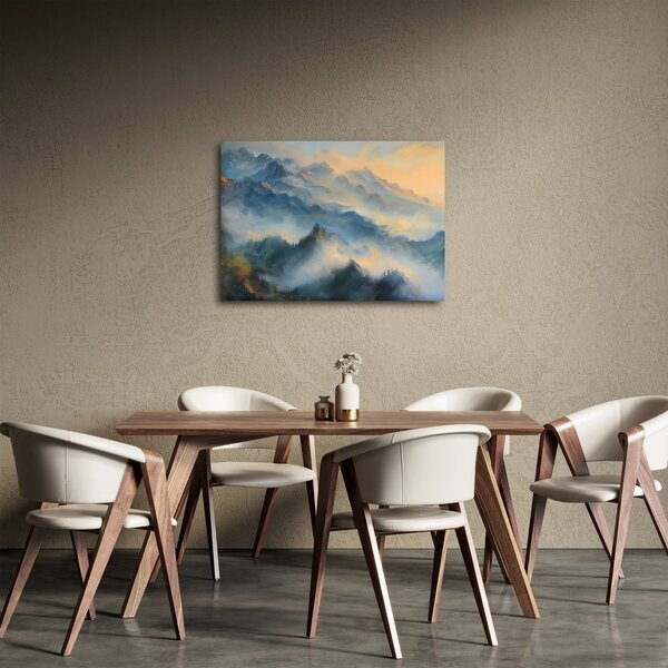 Slika - Naslikan planinski pejzaž (70x50 cm)