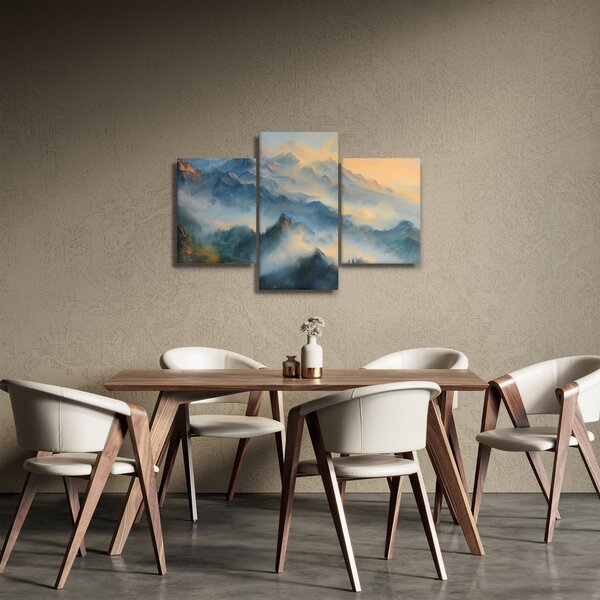 Slika - Naslikan planinski pejzaž (90x60 cm)
