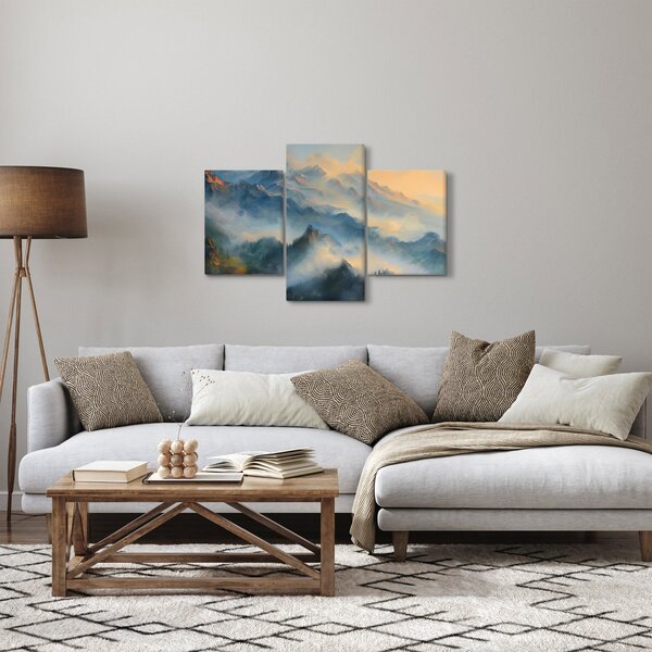 Slika - Naslikan planinski pejzaž (90x60 cm)