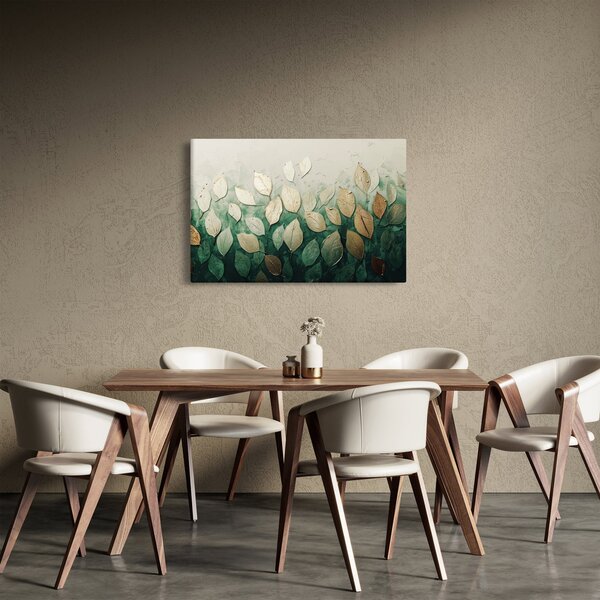 Slika - Zlatno-zeleno lišće (90x60 cm)