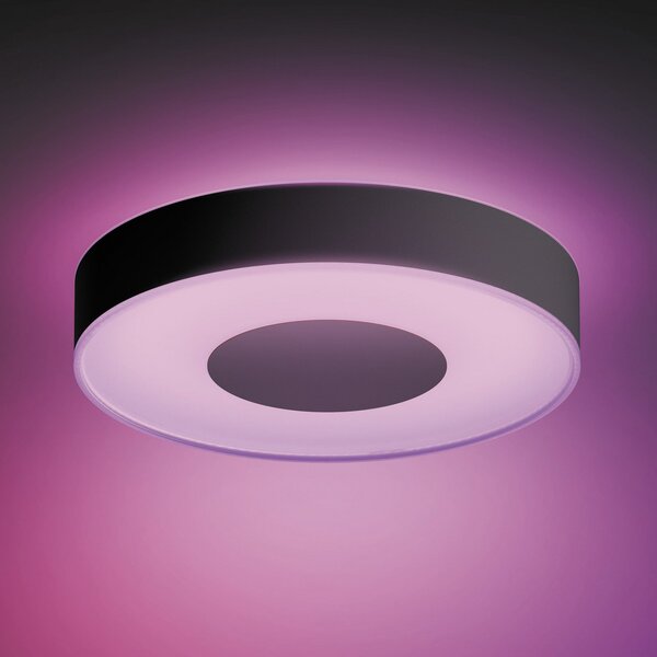 Stropne Svjetiljka Philips Hue, Philips Hue, prigušiv, Crno, Dnevna soba, Metal, Moderan