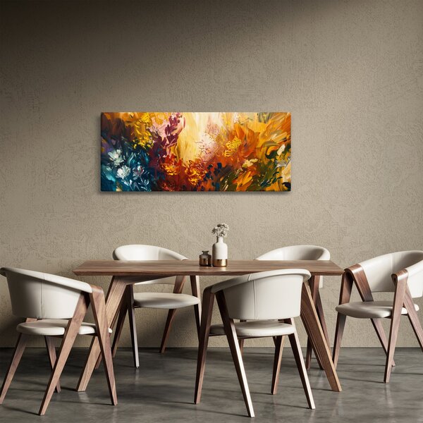 Slika - Apstraktna slika cvijeća (120x50 cm)