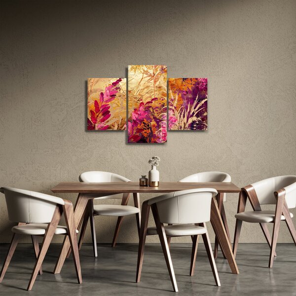 Slika - Apstraktna slika cvijeća II. (90x60 cm)