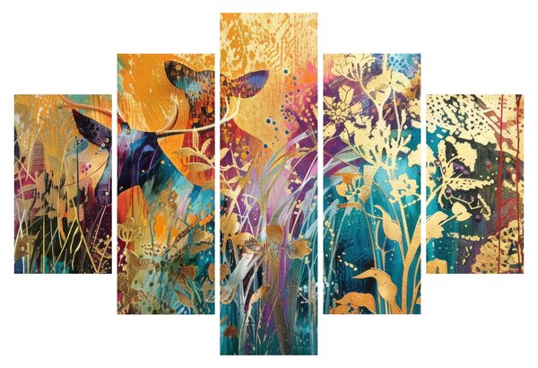 Slika - Apstraktno slikanje prirode (150x105 cm)
