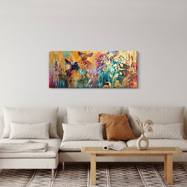 Slika - Apstraktno slikanje prirode (120x50 cm)