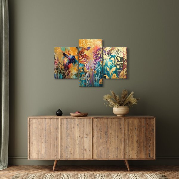 Slika - Apstraktno slikanje prirode (90x60 cm)