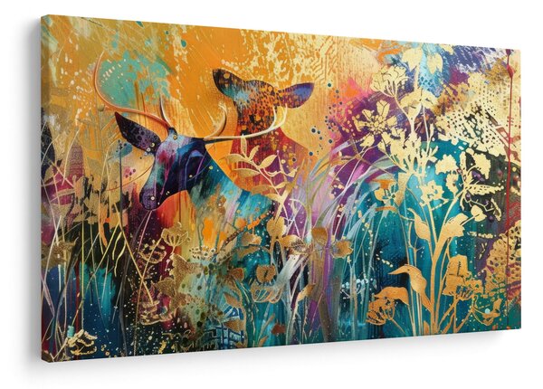 Slika - Apstraktno slikanje prirode (90x60 cm)