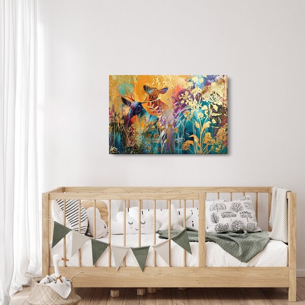 Slika - Apstraktno slikanje prirode (90x60 cm)