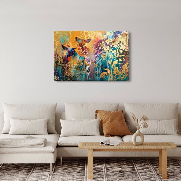 Slika - Apstraktno slikanje prirode (90x60 cm)