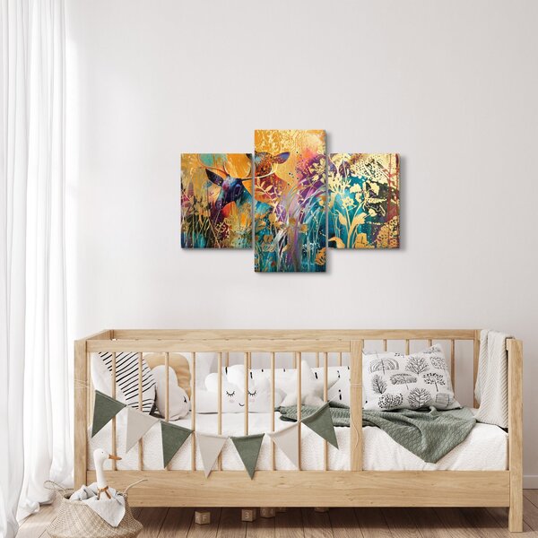 Slika - Apstraktno slikanje prirode (90x60 cm)