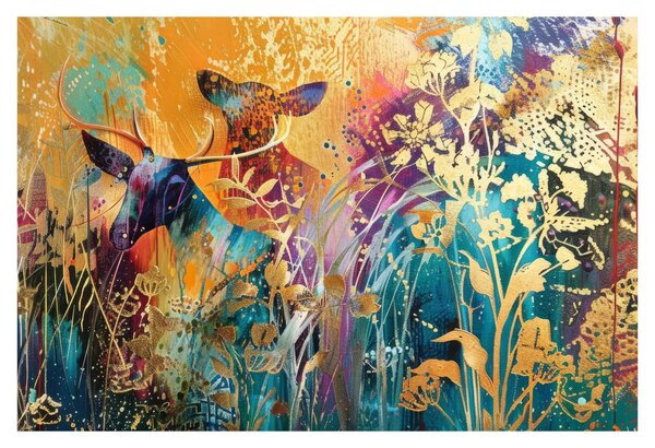 Slika - Apstraktno slikanje prirode (90x60 cm)