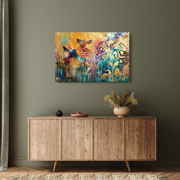 Slika - Apstraktno slikanje prirode (90x60 cm)
