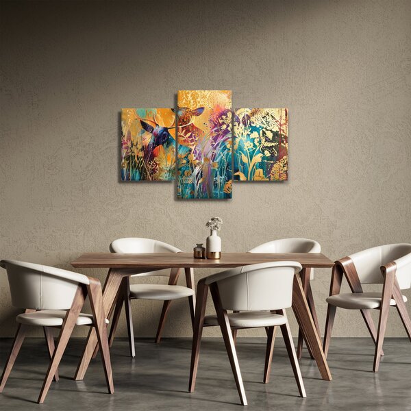Slika - Apstraktno slikanje prirode (90x60 cm)