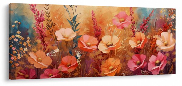 Slika - Livadsko cvijeće, slika (120x50 cm)