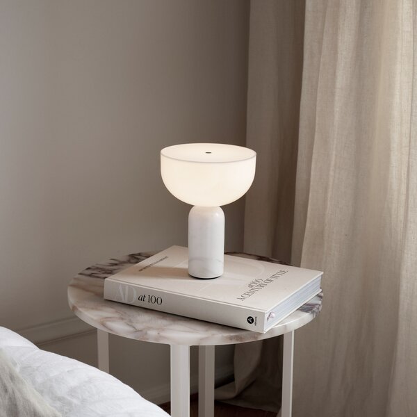 Stolne Lampa New Works, Kizu Portable, prigušiv, Bijela, Dnevna soba, Mramor, Dizajn